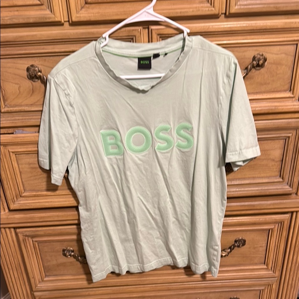 Boss Mint Green Logo T-Shirt